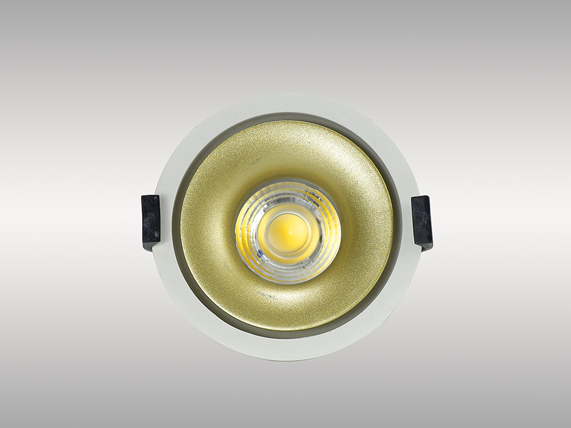 Bolor 9 Tridonic Powered 9W 3000K 840lm 24° CRI>90 LED Engine White/Gold Fixed Recessed Spotlight, IP20 DM202032  Dlux Bolor 9